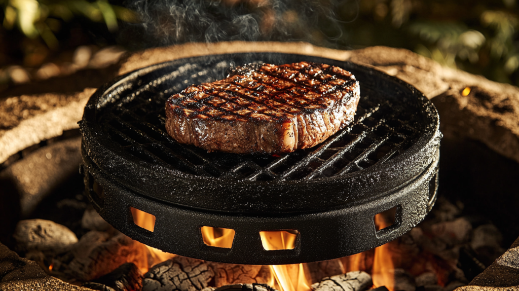 Black Diamond Steak being grilled to perfection.