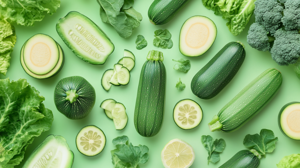 Zucchini health benefits infographic